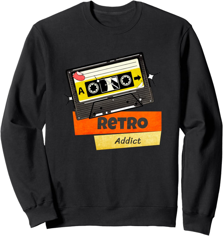 Retro Addict Kassettenband Old School Vintage Sweatshirt