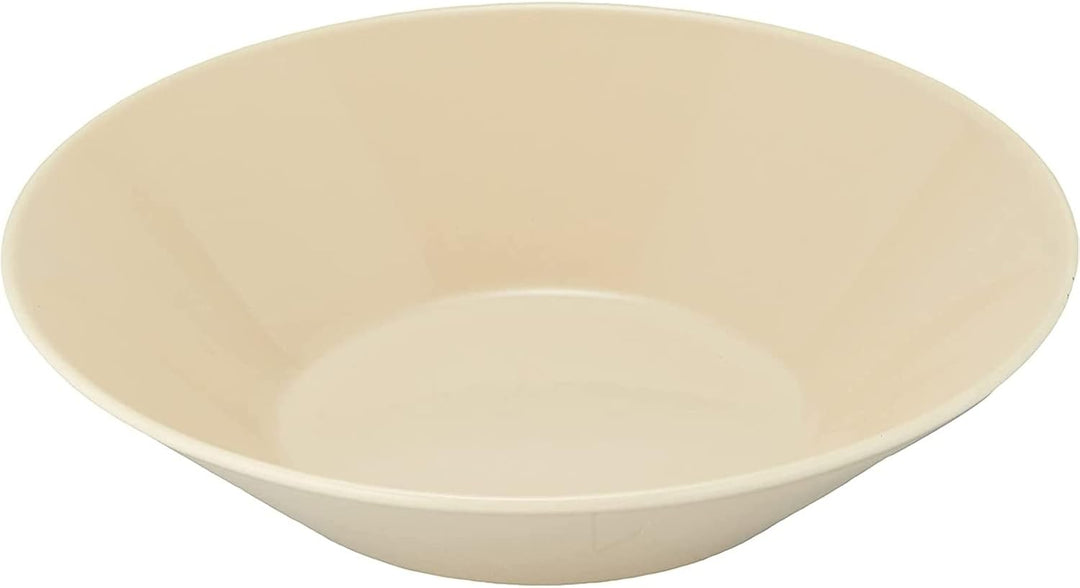 Iittala Teema Tiefer Teller aus Porzellan in der Farbe Leinen mit einem Durchmesser von 21 cm, Masse