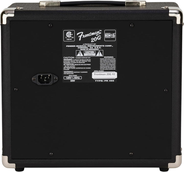 Fender Frontman 20G Combo Verstärker für Gitarre, Ideal für elektrische Gitarren, Single