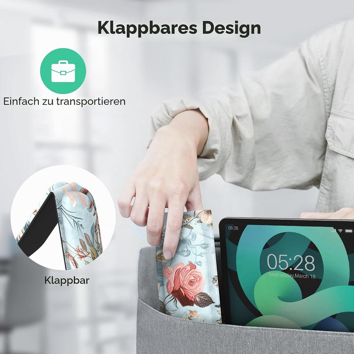 TECKNET Mauspad mit Handauflage, Mousepad und Tastatur Handgelenkauflage Set aus ergonomischem Gedäc