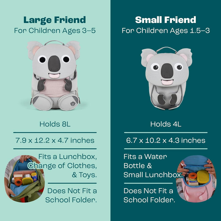 Affenzahn Kinderrucksack Grosser Freund | Kindergartenrucksack für Kinder von 3 bis 5 Jahren mit fun