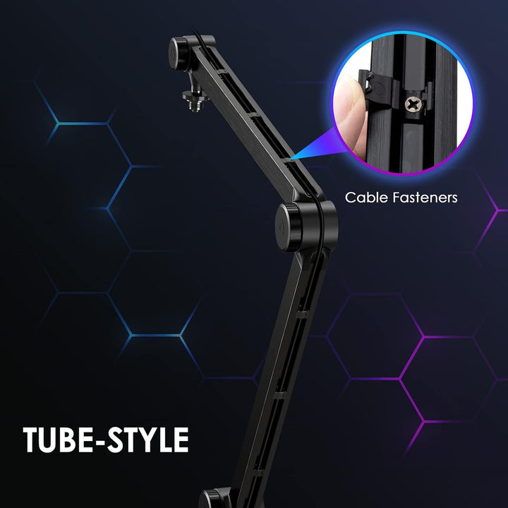 YOUSHARES Mikrofonarm Boom Arm - kompatibel mit SM7B, MV7, Rode, Blue Yeti, HyperX QuadCast, Fifine