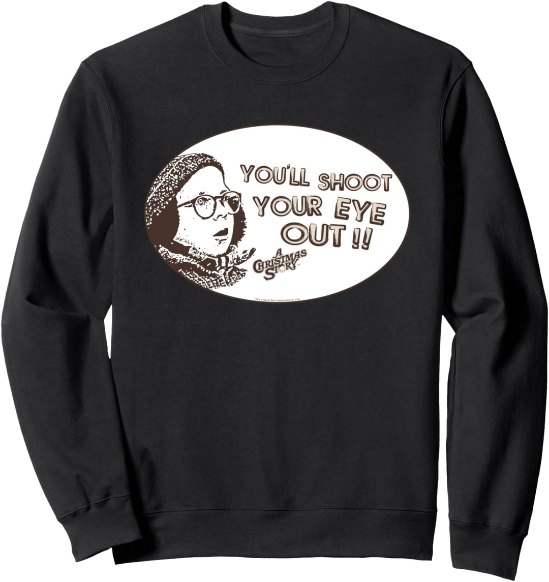 A Christmas Story Shoot Your Eye Out Oval Weihnachten Sweatshirt