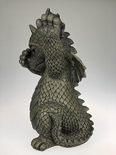 Pacific Giftware Gartenfigur Drache Dab Tanzfigur 24 cm - Gartendrache Fantasy Deko Statue Garten Fi