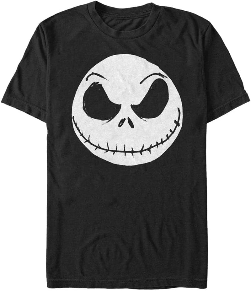 Disney Classics Unisex Nightmare Before Christmas-Big Face Jack Organic Short Sleeve T-Shirt M Schwa