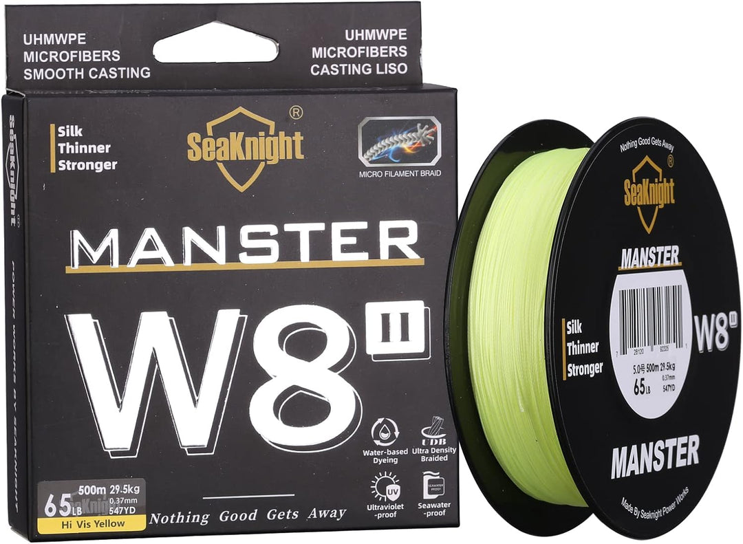 SeaKnight W8 II 8 Fach Angelschnur Geflochten Salzwasser 150M/300M/500M PE Geflochtene Angelschnur 8