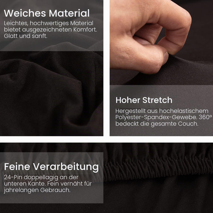 ShowyLive Sofa Überwürfe Sofa Überzug Couch Überzug 2er Set für Sofa Universal Waschbar Sofaüberwurf