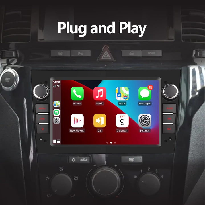 Autoradio kompatibel mit drahtlos Carplay/Android Auto für OPEL Antara Zafira Corsa Vivaro Combo mit