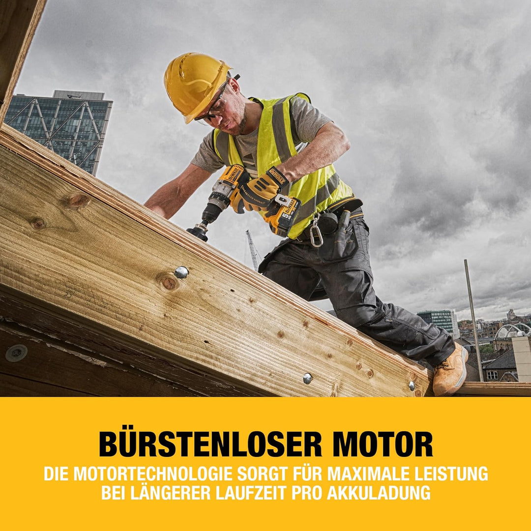 Dewalt 18 Volt 3-Gang Akku-Bohrschrauber DCD991NT (3-Gang Vollmetallgetriebe, bürstenloser Motor, 11