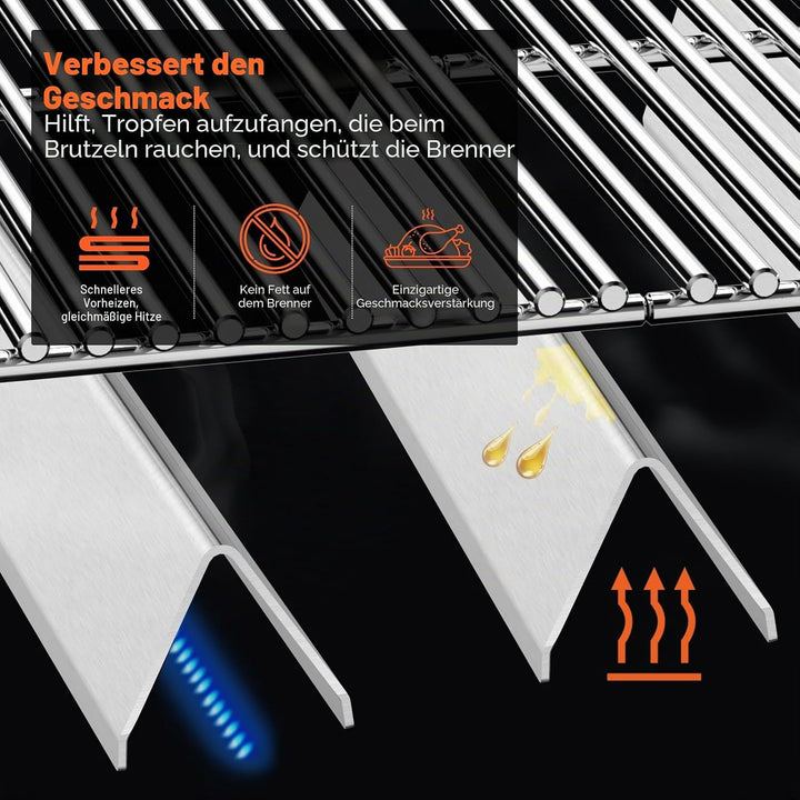 QuliMetal 7636 38,9CM Flavorizer Bar für Spirit E-310/320/330/315 (2013-Current), Spirit II E-310 S-