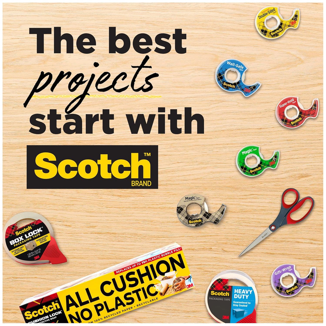 Scotch Double Sided Tape, 1/2 x 500 Inches, 6 Dispensers/Pack (6137H-2PC-MP) by 3M Office Products (