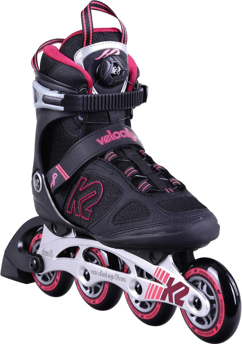 K2 Damen Velocity 84 Boa W Inline Skates EU: 39.5 (UK: 6 / US: 8.5) Black - Purple, EU: 39.5 (UK: 6