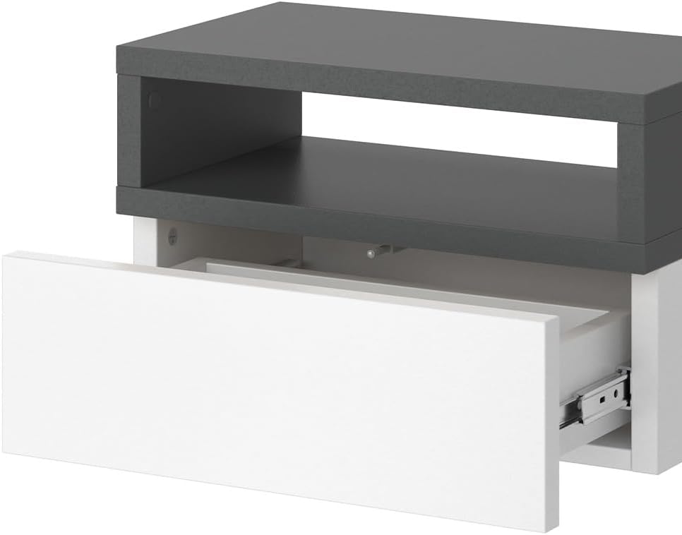 Vicco Nachttisch Urbano, Anthrazit, 45 x 28 cm 2er Set Anthrazit 2er Set, Anthrazit 2er Set
