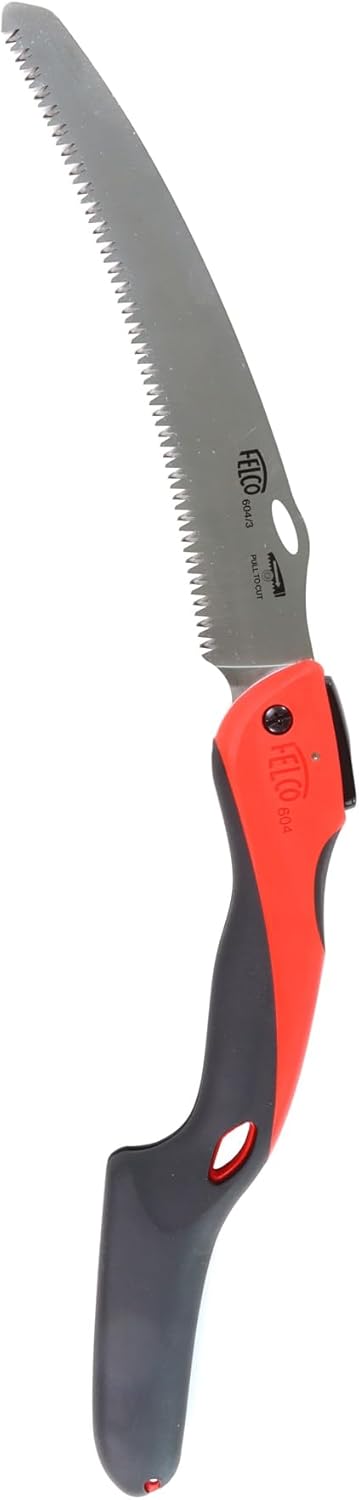 FELCO Baumsäge 604 (klappbare Säge, Klingenlänge 24 cm, mit ziehendem Schnitt, Holzsäge, für Weinbau