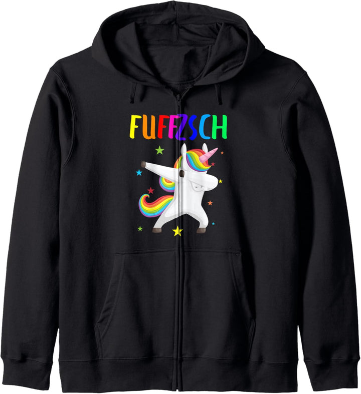 50. Geburtstag 50 Jahre Einhorn Sächsisch Fuffzsch Einhorn Kapuzenjacke