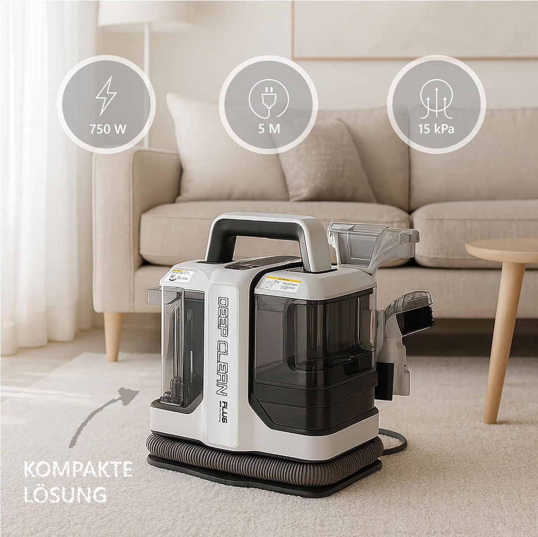 Silva Schneider SC 7500 Spot Cleaner – Polster- & Teppich-Nassreiniger, 750W, 15 kPa Saugleistung, D