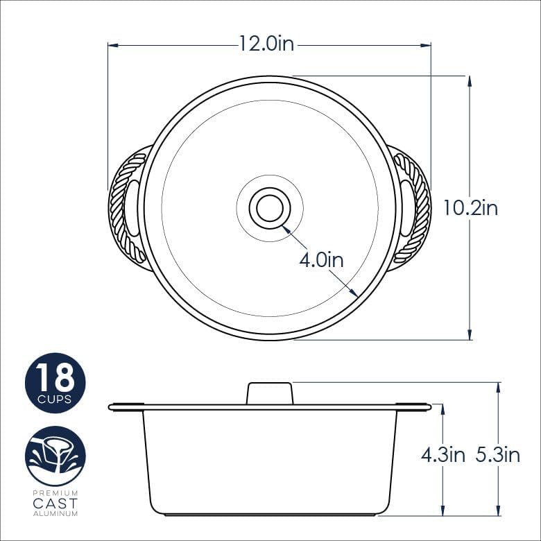 Nordic Ware Kuchenform Aluminium 30cm, 30cm
