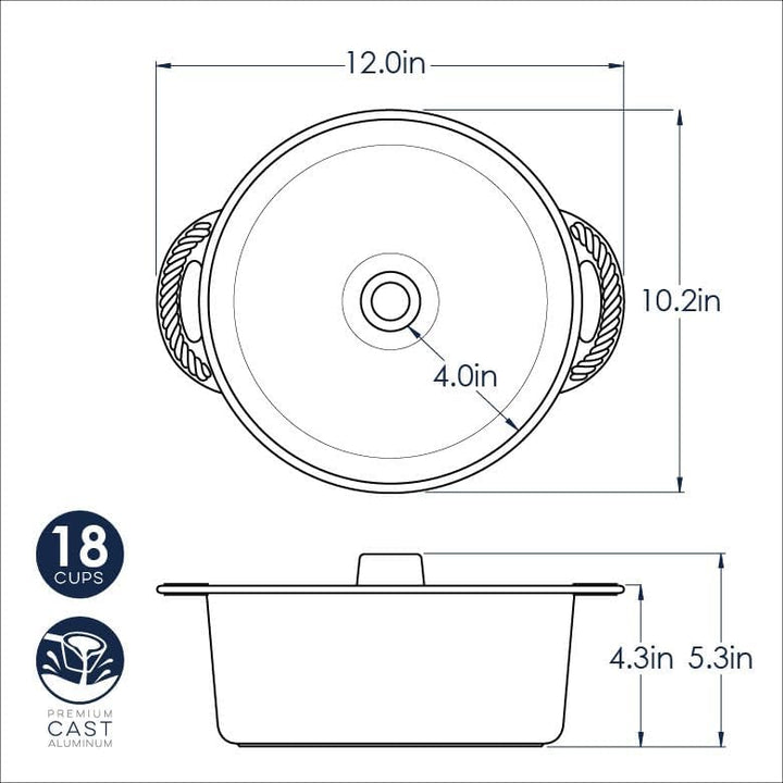 Nordic Ware Kuchenform Aluminium 30cm, 30cm