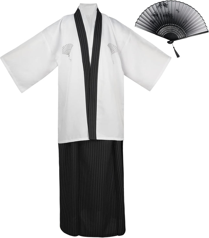 Japanischer Kimono Männer Yukata Kimono Robe Japanische Traditionelle Samurai Uniform Cosplay Kostüm