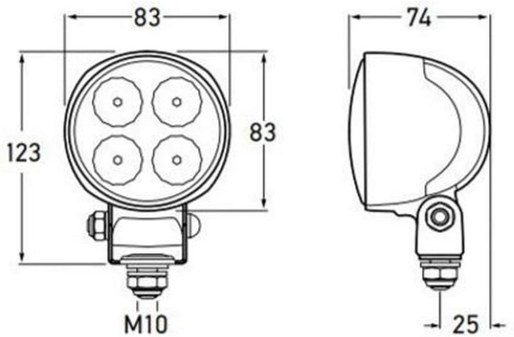 HELLA - LED-Rückfahrscheinwerfer - Modul 70 Gen. III - 12/24V - 2ZR 996 376-091