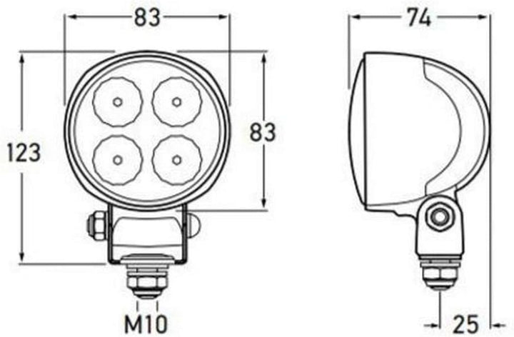 HELLA - LED-Rückfahrscheinwerfer - Modul 70 Gen. III - 12/24V - 2ZR 996 376-091