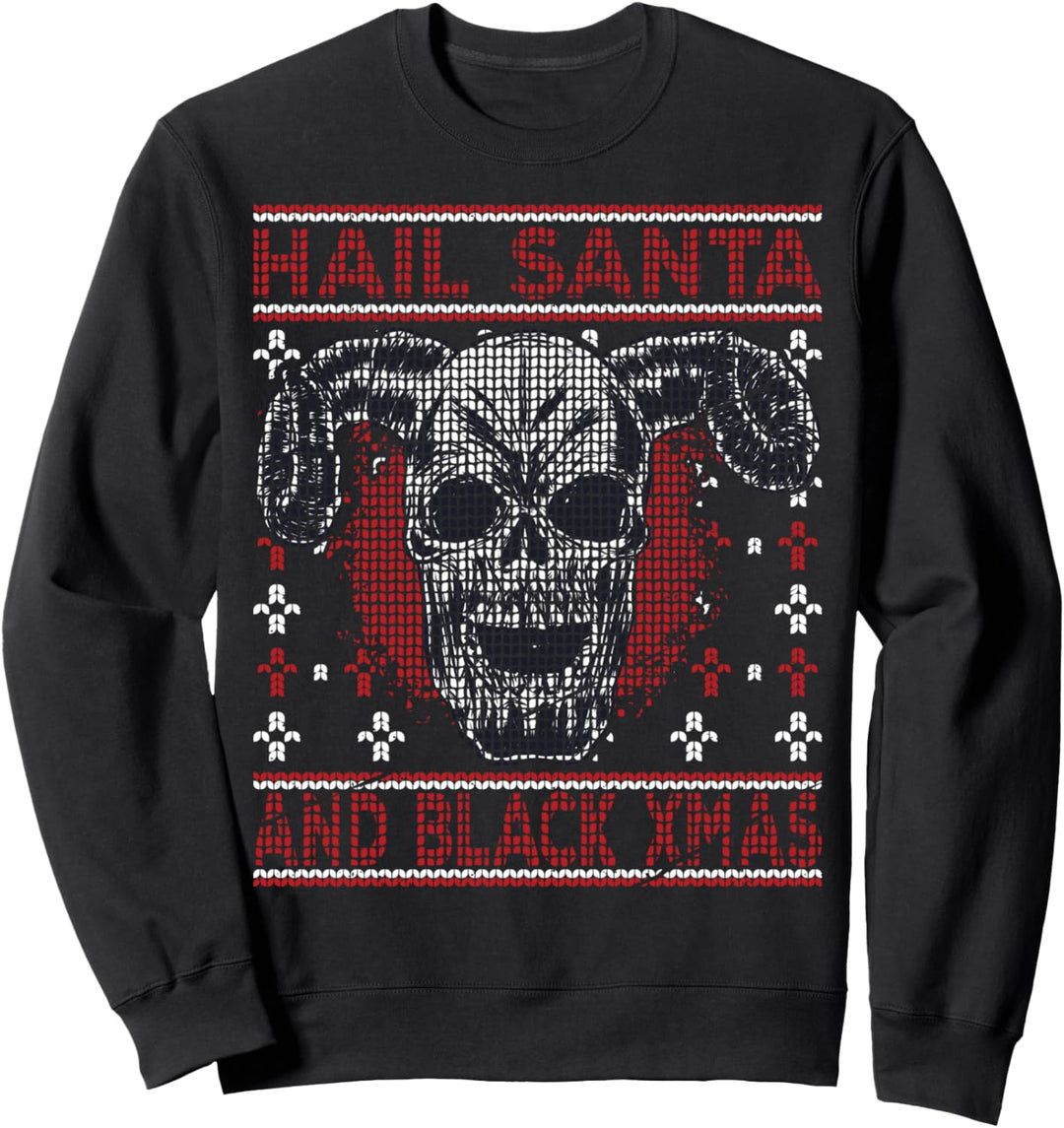 Black Christmas I Satanisch Weihnachten I Hail Santa Sweatshirt