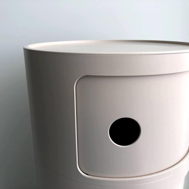Kartell Componibili Bio, Container 3-fächer, Crémefarben 3-fächer Bio Crémefarben, 3-fächer Bio Crém