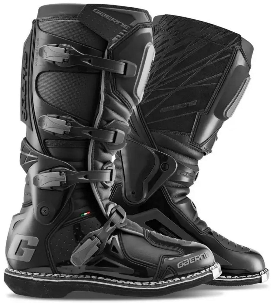 Gaerne Motocross-Stiefel Fastback Endurance Cactus Blue Schwarz 42 EU, Schwarz 42 EU