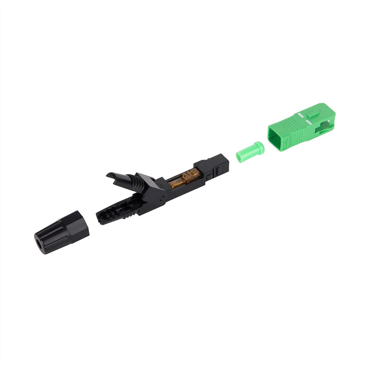 10 Stück SC APC Faser Optic Fast Connector Faser Quick Connector