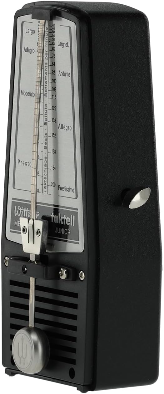 Wittner Metronom 826 Kunststoffgehäuse ohne Glocke Taktell Junior schwarz, schwarz