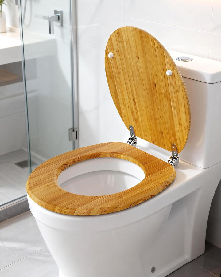 Ribelli WC Sitz mit Absenkautomatik, Toilettendeckel O-Form in Viele Motiven, Klodeckel Einfache Mon