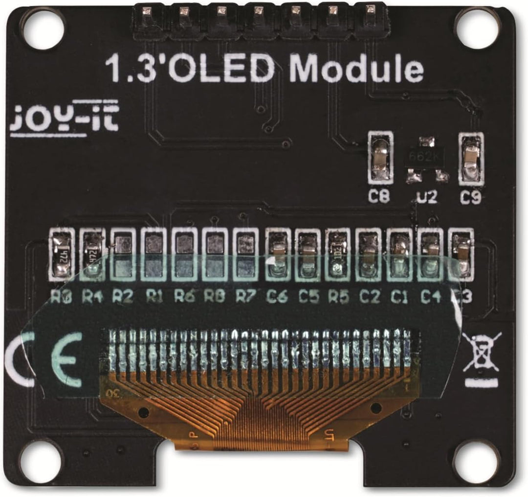 Joy-it SBC-OLED01.3 Display-Modul 3.3cm (1.3 Zoll) 128 x 64 Pixel Passend für (Entwicklungskits): A