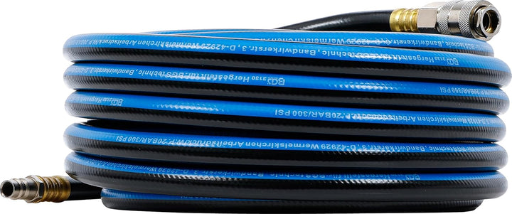 BGS 3130 | Druckluftschlauch | 10 m | Innendurchmesser 8 mm | Druckluftanschluss 1/4" | PVC-Gewebe |