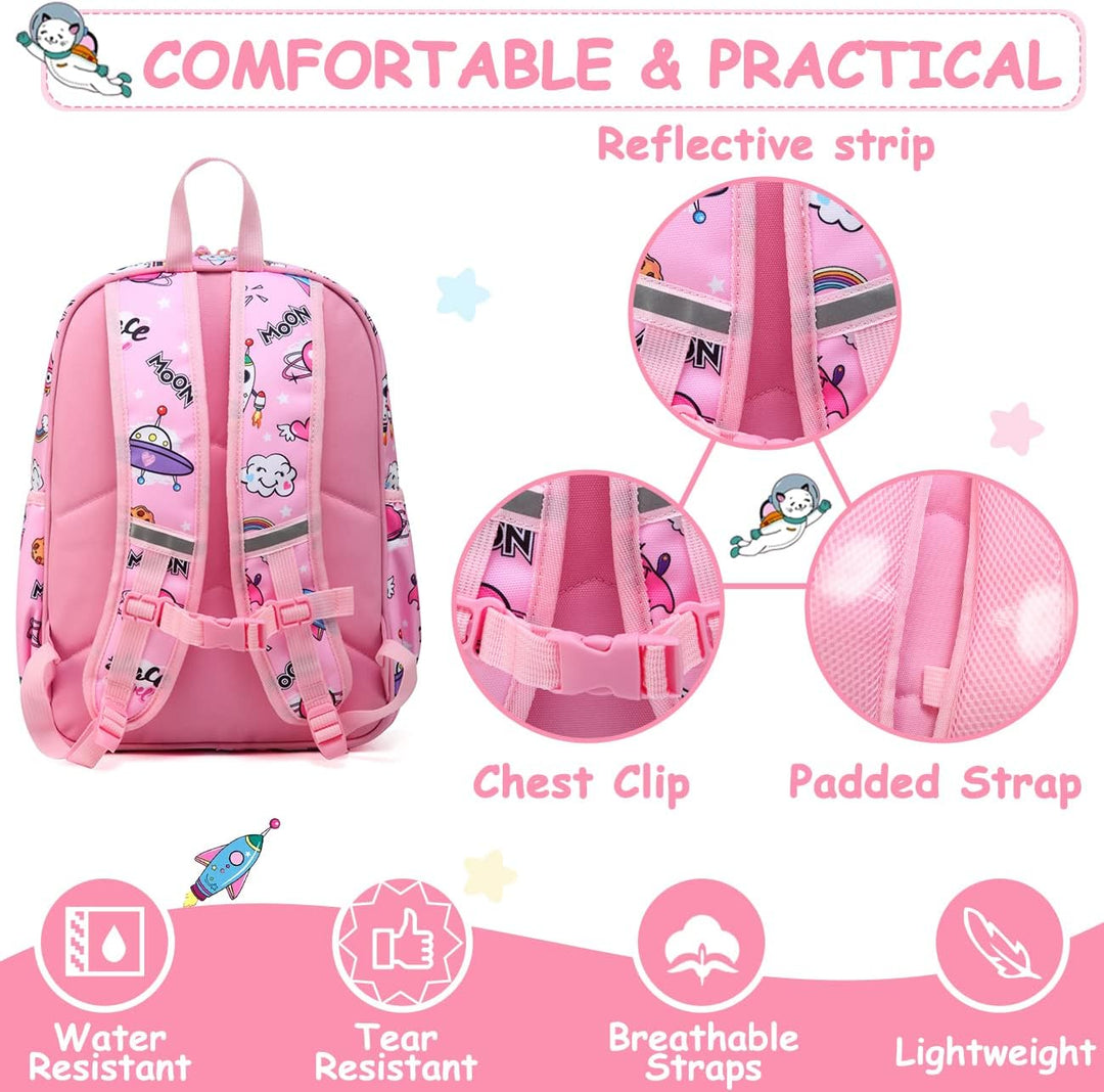 VASCHY Kinderrucksack, Niedlich Wasserabweisend Vorschule Kinder Jungen Rucksack Leicht Kindergarten