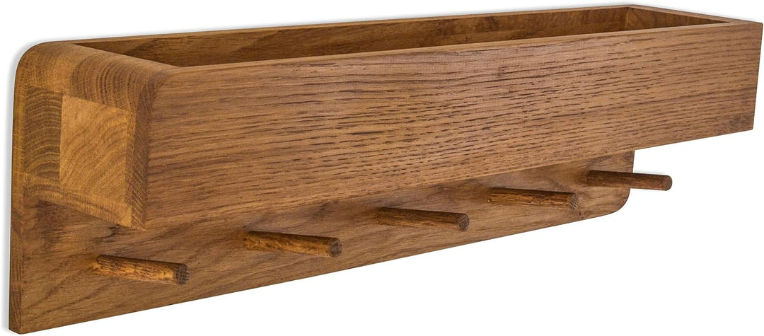 Garderobe Porter Regal Wand Flurgarderobe Eiche (50 cm Länge, Räuchereiche) 50 cm Länge Räuchereiche