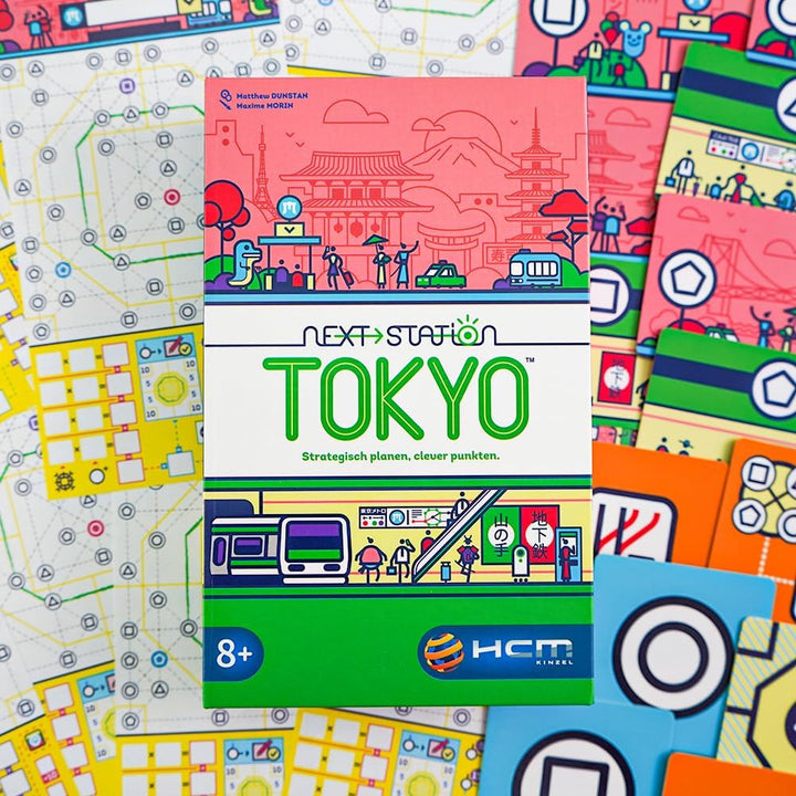 HCM Kinzel Bundle Next Station Tokyo und Paris Brettspiel, 2 Spiele Set, Flip und Write - Plane U-Ba