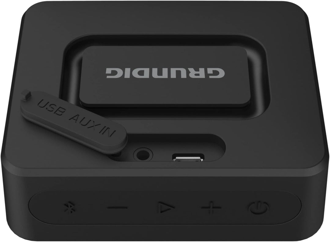 Grundig GBT Solo Black - Bluetooth Lautsprecher, 30 Meter Reichweite, mehr als 20 Std. Spielzeit Sch