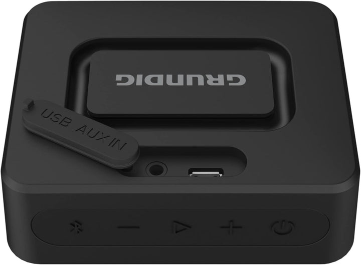 Grundig GBT Solo Black - Bluetooth Lautsprecher, 30 Meter Reichweite, mehr als 20 Std. Spielzeit Sch