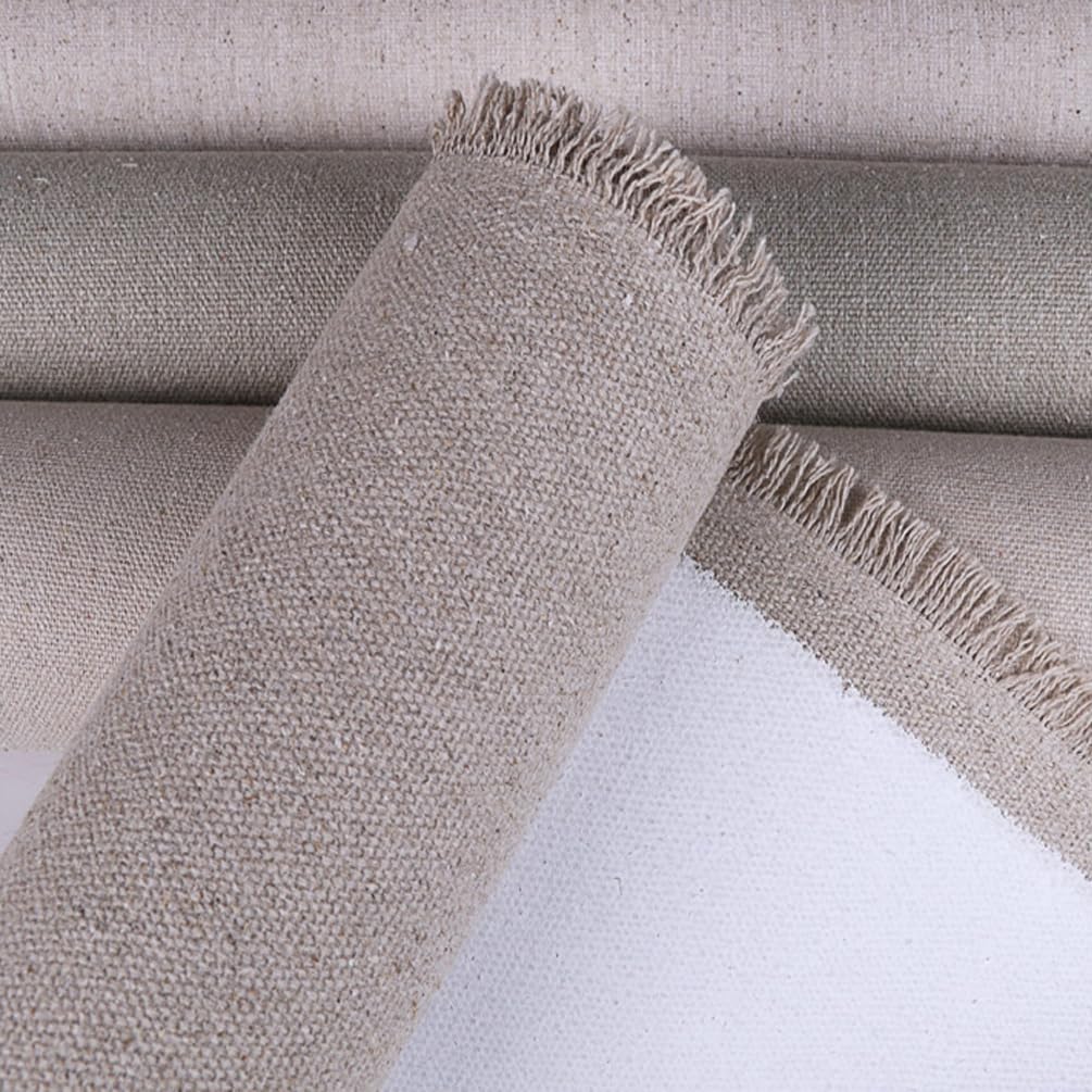 TOUROCMONT Leinwand auf Rolle Leinen -587 g/m² Leinen Maltuch Breite 80 cm Leinwandrolle 3 M 80 cm x