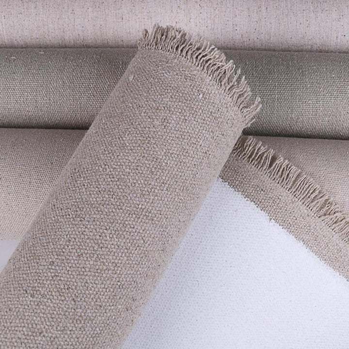TOUROCMONT Leinwand auf Rolle Leinen -587 g/m² Leinen Maltuch Breite 80 cm Leinwandrolle 3 M 80 cm x