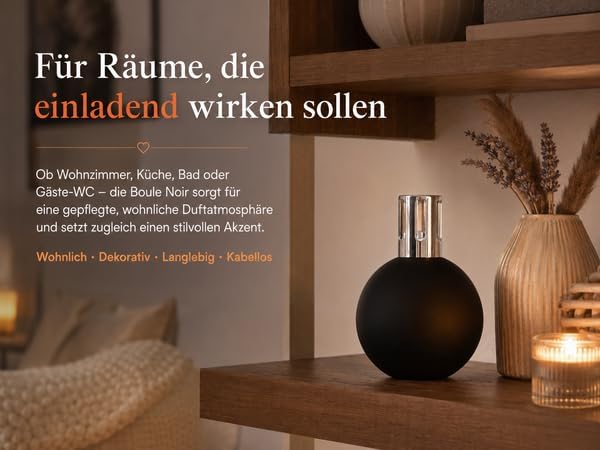 KAZIS I Katalytische Lampe I matt schwarz & Silber I Mit Brenner, Krone, Trichter & Löschkappe I