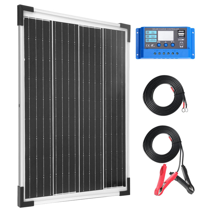 Nicesolar 20W Mono Solarpanel Kit 12V Monokristallines Solarmodule System-set Solaranlage Komplettse