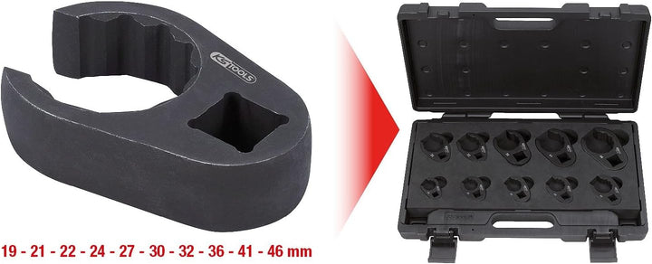 KS Tools 913.1300 Leitungsschlüssel-Satz, SW 19-46 mm, 10-tlg
