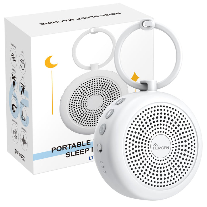 HOMGEN White Noise Machine Baby Tragbare Weisses Rauschen Einschlafhilfe Babys Schlafhilfe mit Nacht