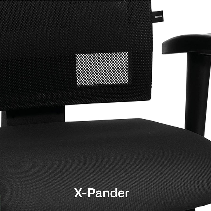 Topstar X-Pander, ergonomischer Bürostuhl, Schreibtischstuhl, inkl. höhenverstellbare Armlehnen, Net