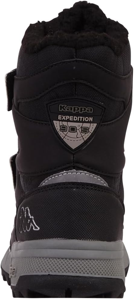 Kappa Unisex Kinder Stiefel Winterschuh gefüttert Stylecode 260903K Schwarz 29 EU 1115 Black Silver,