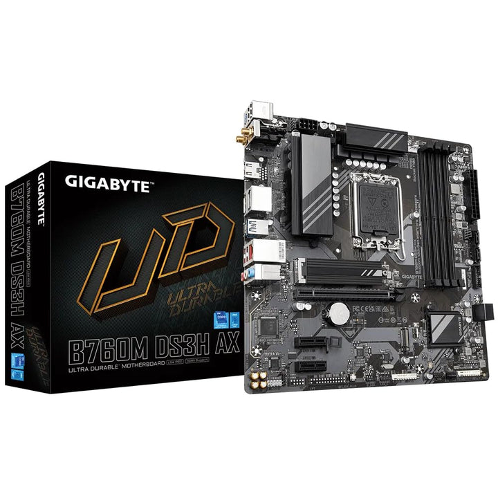 Gigabyte B760M DS3H AX Mainboard (B760,S1700,mATX,Intel)