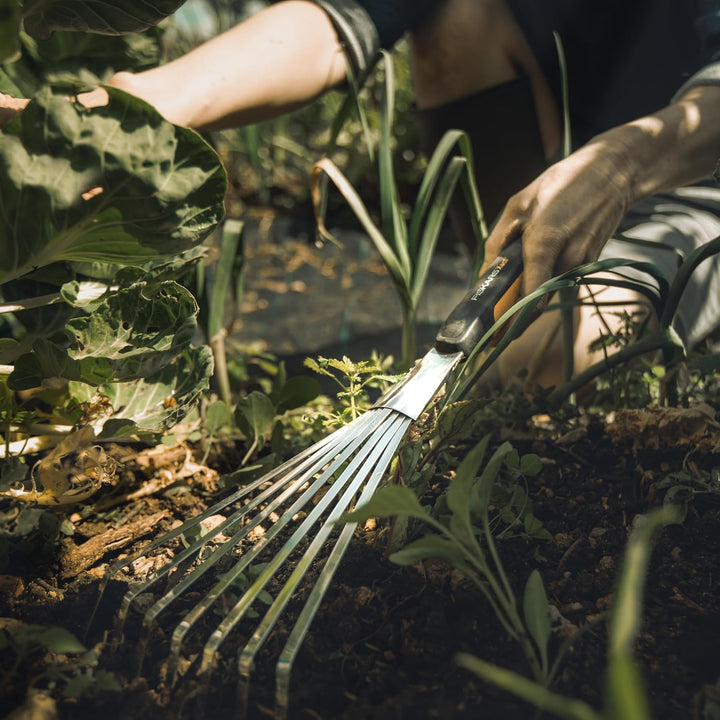 Fiskars 315520-1001 Xact Gartenrechen, Stahl Rake, Rake