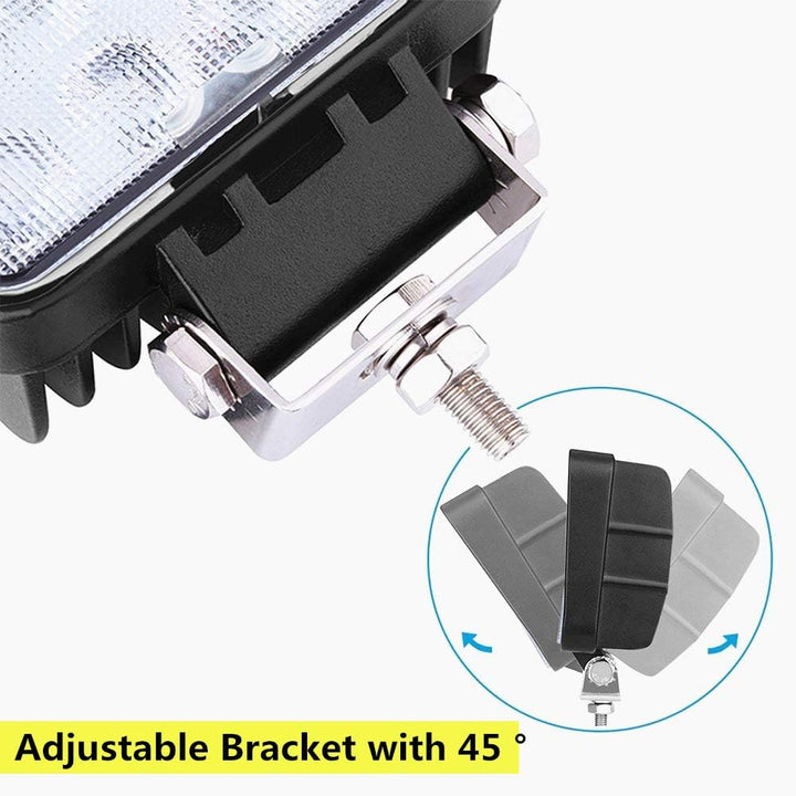Tubiaz 2 X 48W LED Arbeitsscheinwerfer 12V, LED Scheinwerfer Zusatzscheinwerfer Flutlicht Wasserdich