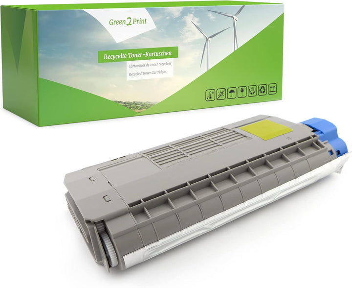 Green2Print Toner gelb 11500 Seiten ersetzt Oki 46507613 passend für Oki C712N, C712DN